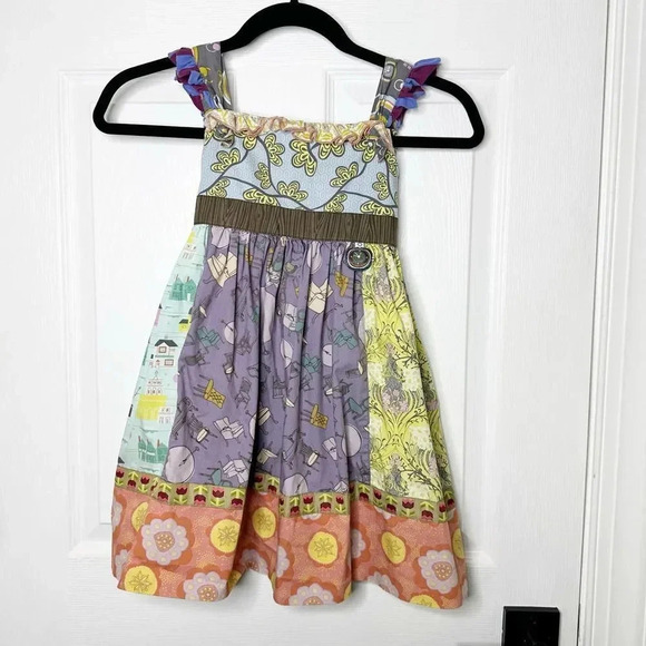 Matilda Jane Other - MATILDA JANE Girls Size 6 Character Counts Broadway Knot Dress Patchwork